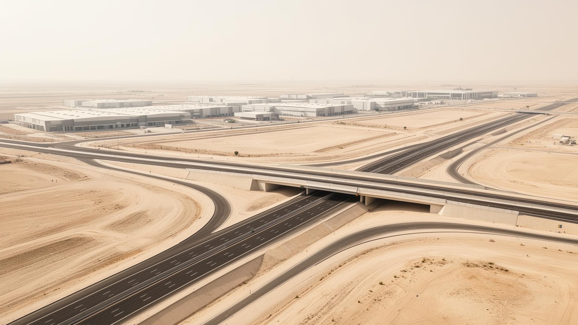 Bidkin DMIC corridor highway interchange and planned industrial development near Aurangabad